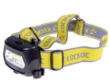 Фонарь светодиодный аккум. налобный Космос LiPo 3Вт COB зарядка от 220В картинка 